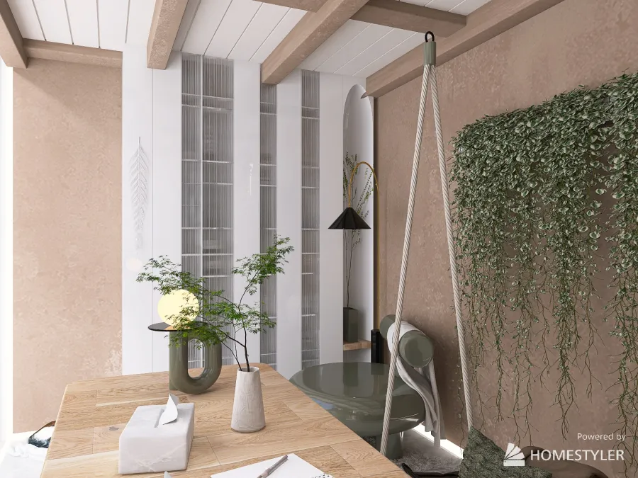 Separate Office Cabin 3d design renderings