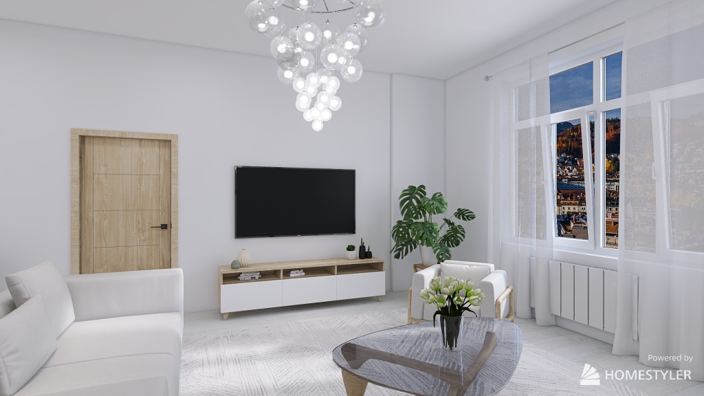 Obývačka 3d design renderings