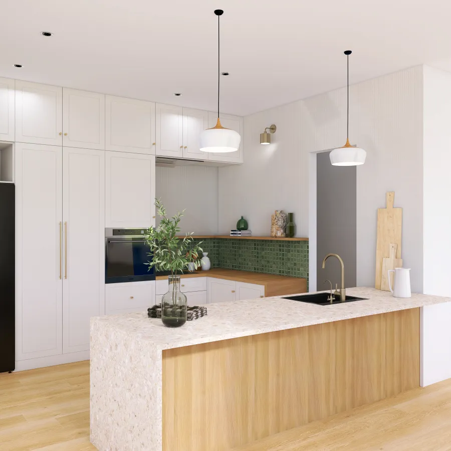 Pia's Kitchen Design 3d design renderings