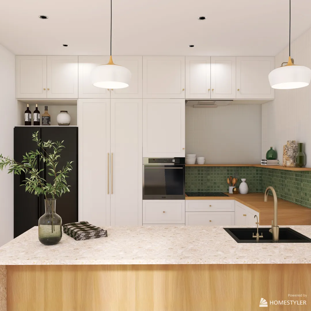 Pia's Kitchen Design 3d design renderings