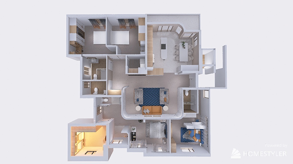 הבית של כפיר וחן 3d design renderings