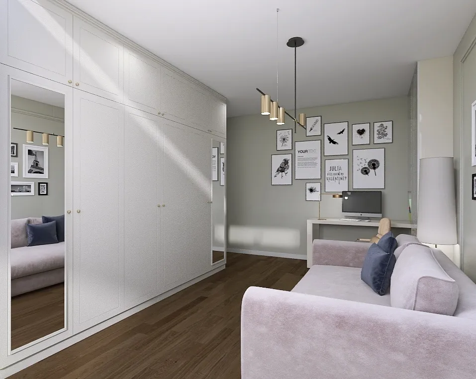 Митино шкаф гостиная 3d design renderings