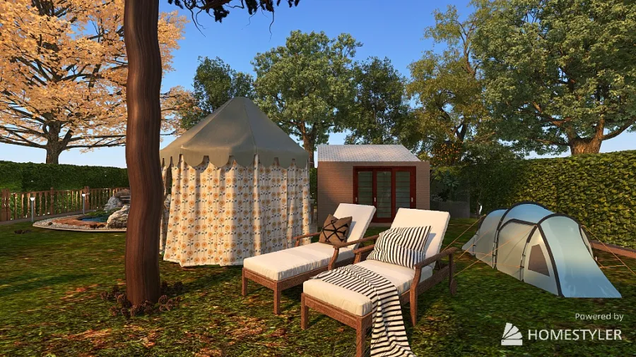 Camping 3d design renderings