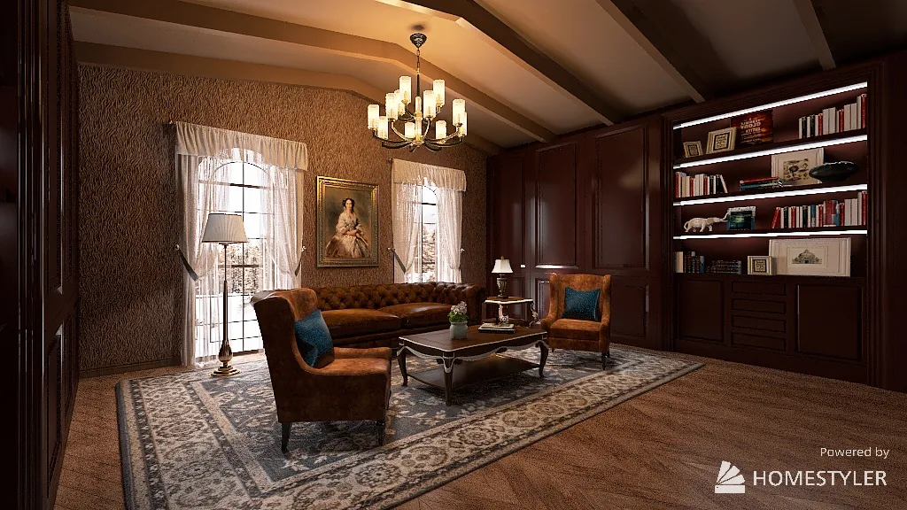 6 Cozy American Style Single Room Design 3d design renderings