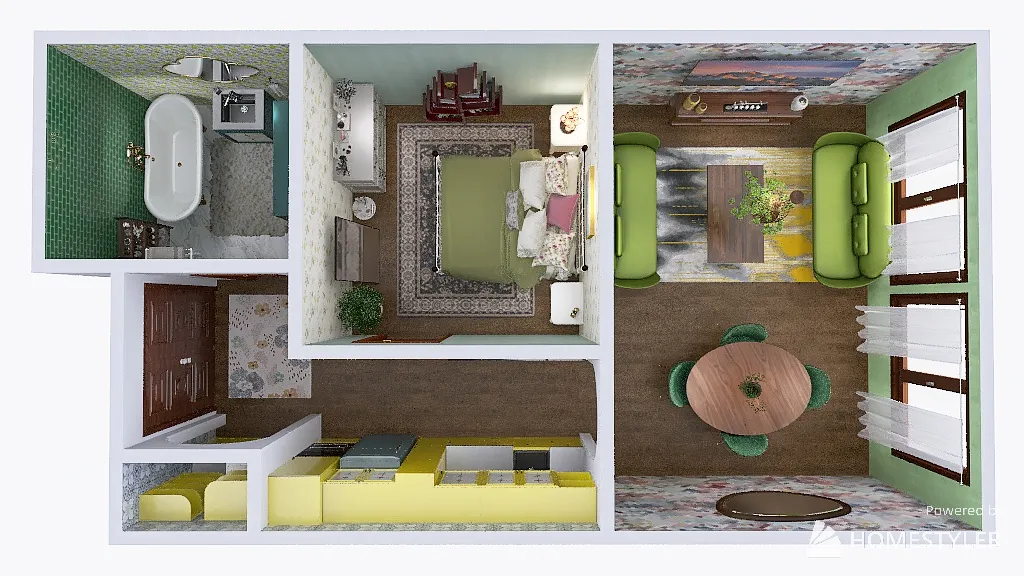 F&ID - Apartment 3d design renderings