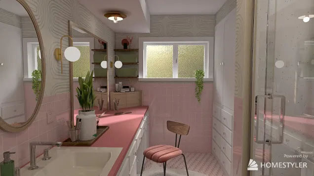 mcm pink bathroom