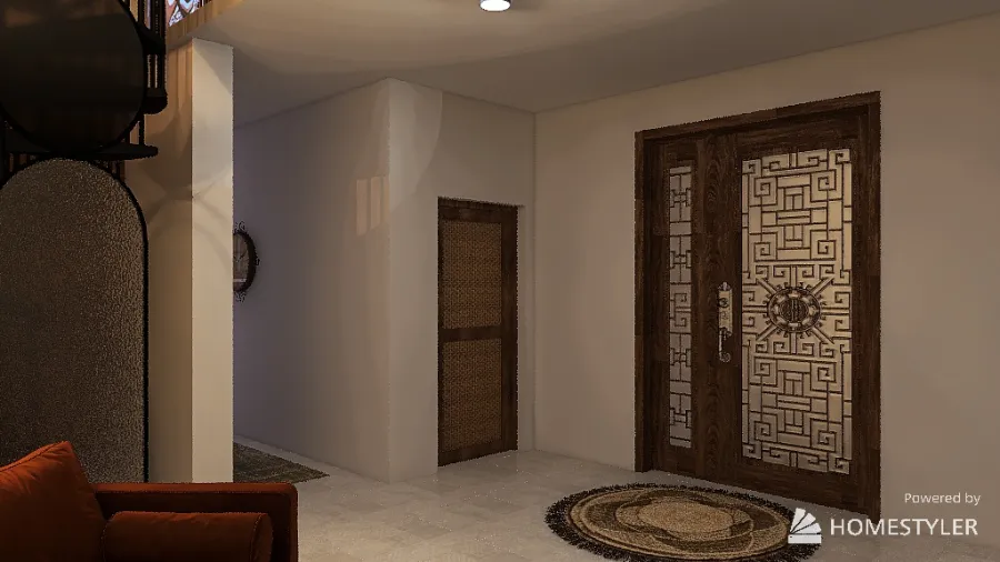 Entry Room 3d design renderings