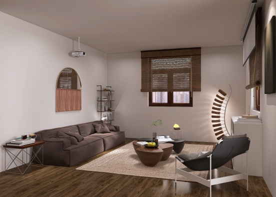 Brown apartment Design Rendering