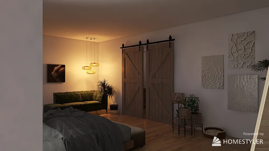 Alvar Aalto Inspired Home 3d design renderings