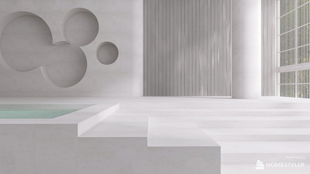 White Serenity Room 3d design renderings