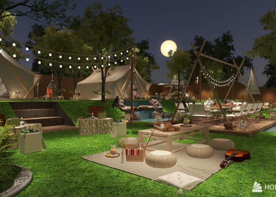 Project: Camping Site Design Rendering