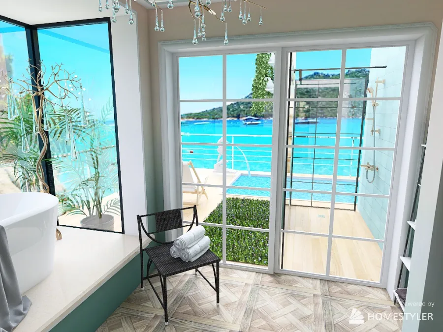 FLOATING summer HOUSE 3d design renderings