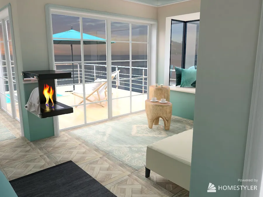 FLOATING summer HOUSE 3d design renderings