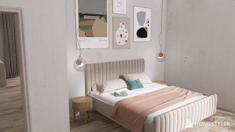 Master Bedroom done 3d design renderings