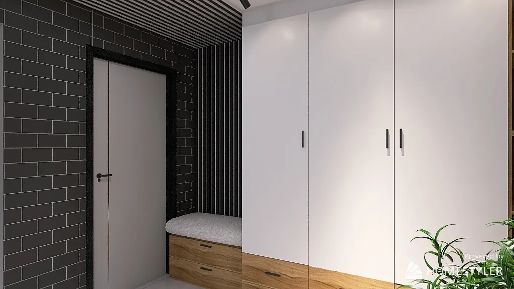 Kitchen+lounge 3d design renderings