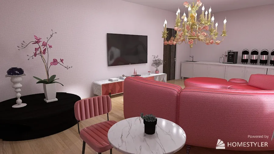 Staff Lounge 3d design renderings