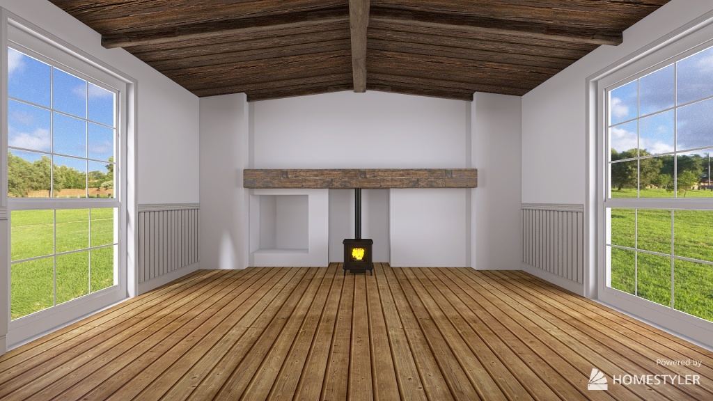 Rustic Farmhouse 3d design renderings