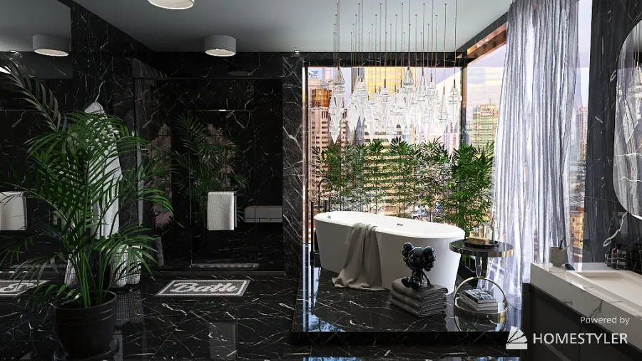 ванная комната 3d design renderings
