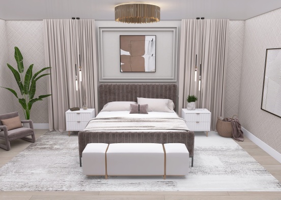Mariely Upstairs - Master Bedroom Design Rendering