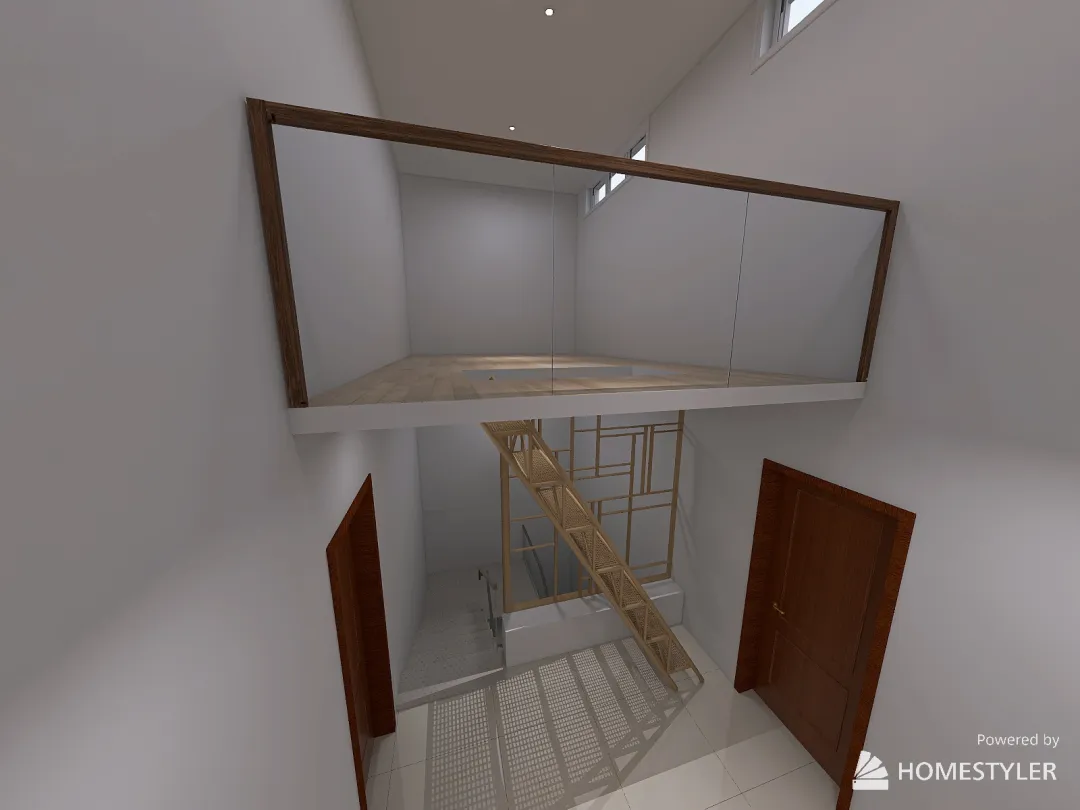 Empty Room Challenge Lounge and Loft 3d design renderings