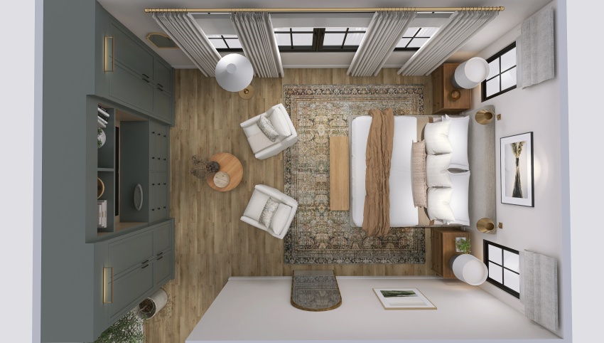 Cozy & Moody Bedroom 3d design picture 50.8