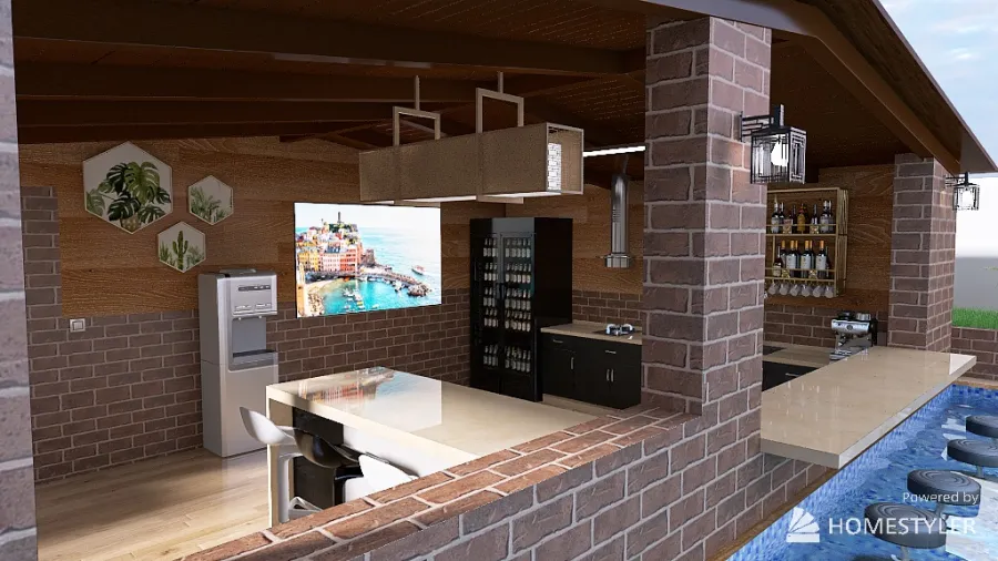 Casa en la playa 3d design renderings