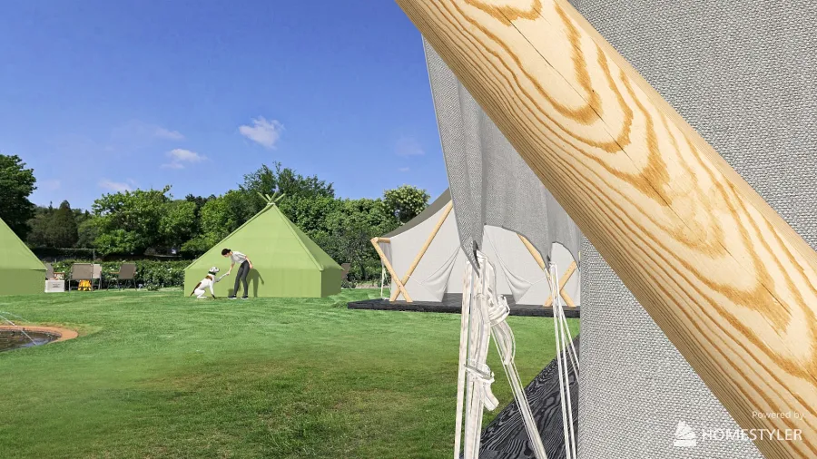 The Parklands Campsite 3d design renderings