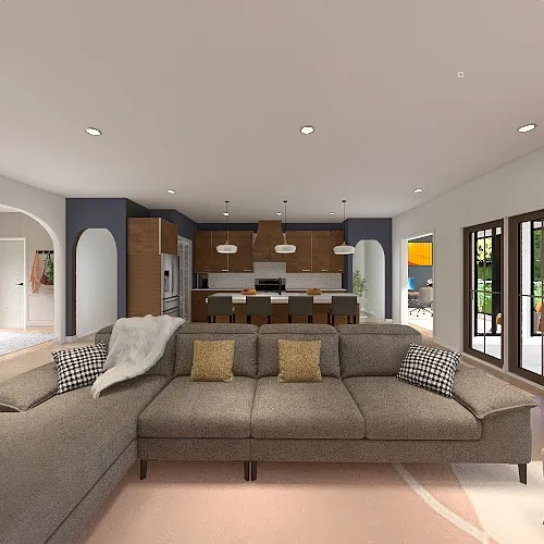 2,375 sq ft modern ranch 3d design renderings
