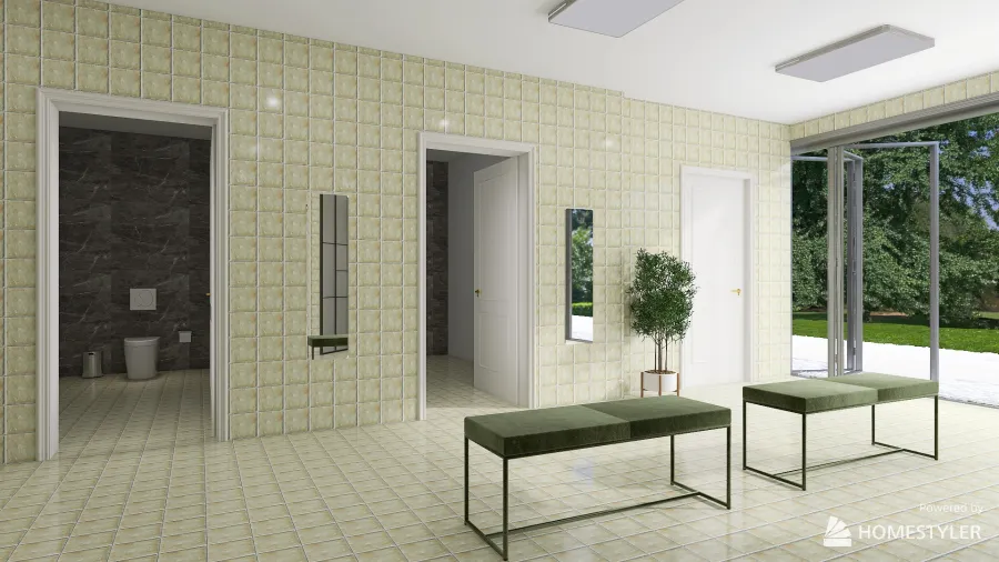 Shower Block 3d design renderings