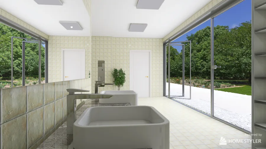 Shower Block 3d design renderings