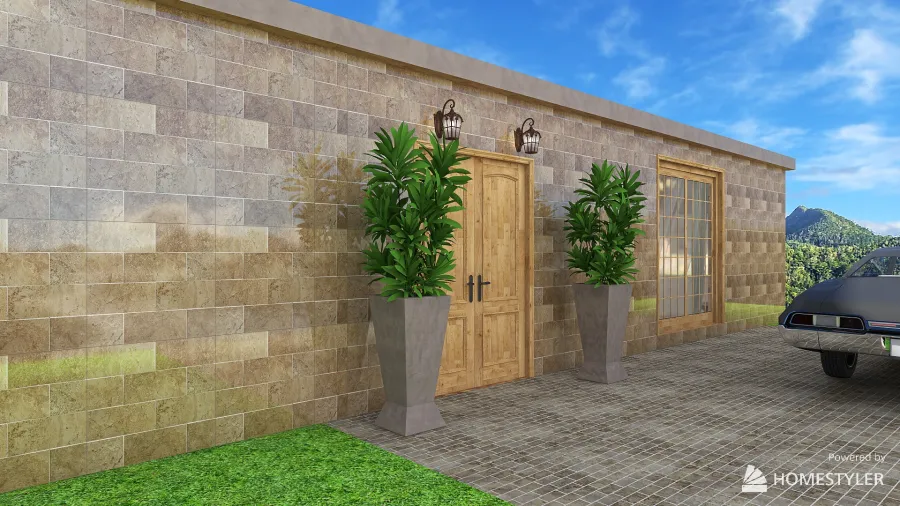 Tropical Beach House 3d design renderings