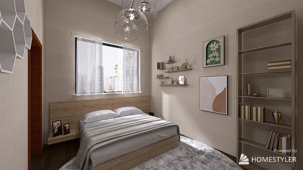 two bedroom Condo with ADA bathroom 3d design renderings