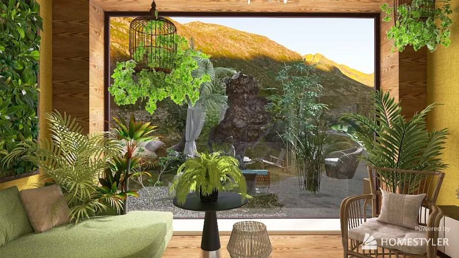 Sustainable living 3d design renderings