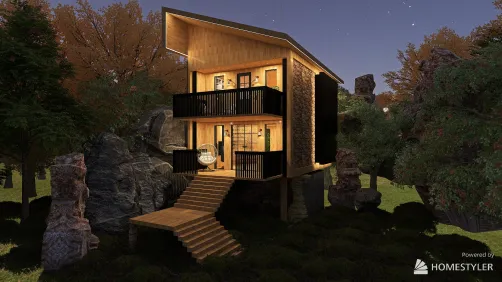 83 Sqm Modern Mountain Cabin