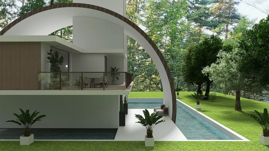 ORBIT Bauhaus style 3d design renderings