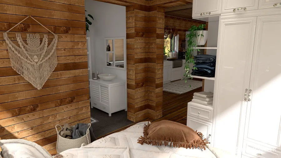 Tiny house for web 3d design renderings