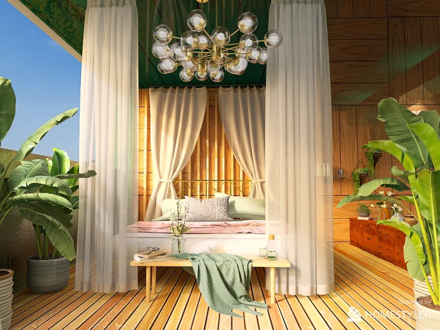 Tropical Apartment Design 3d design renderings