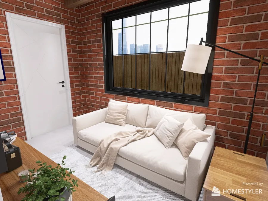 Compact Living 3d design renderings