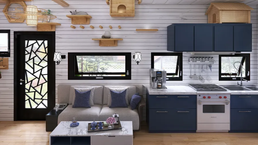 Tiny Home #1 - 25.5㎡ 3d design renderings