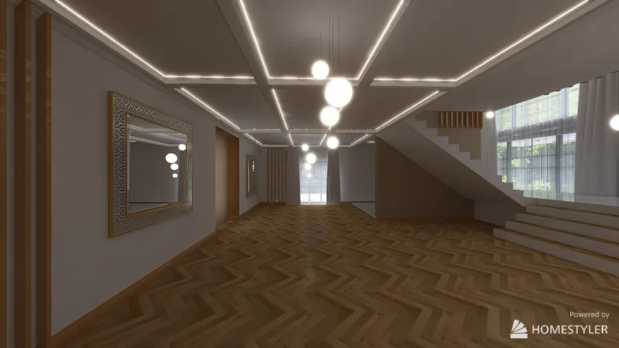 Empty Room 3d design renderings