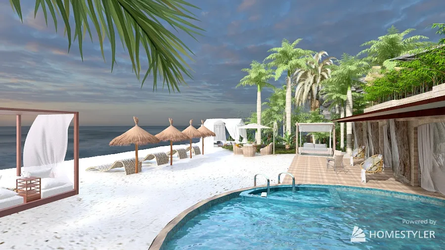 casa tropicale 3d design renderings