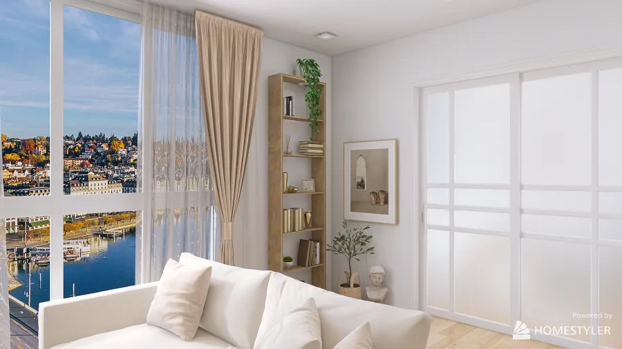 Old Town Small Apartment 3d design renderings