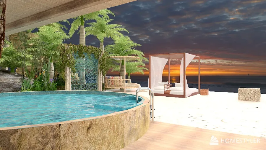casa tropicale 3d design renderings