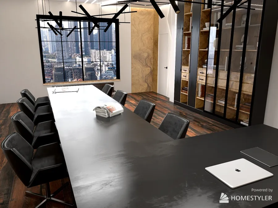 Manager's office 3d design renderings