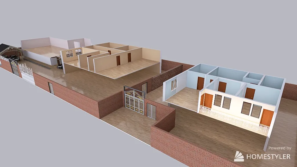 Renovate floor plan (Building) 3d design renderings