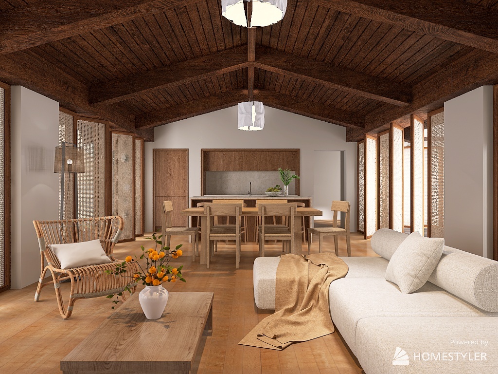 Tropical Countryside Retreat 3d design renderings