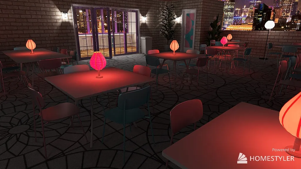 Terrace 3d design renderings