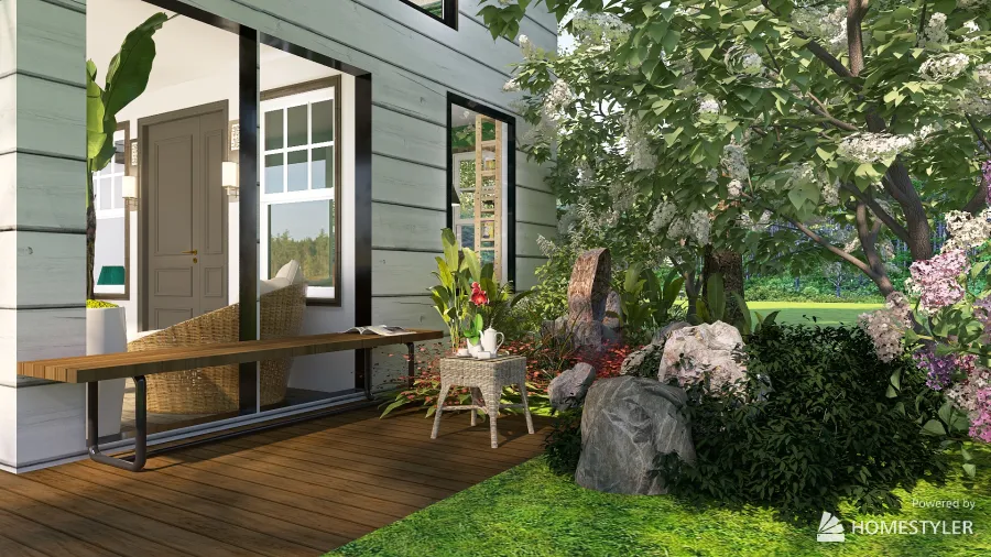 48 Sqm Green Giant - Tiny House design 3d design renderings