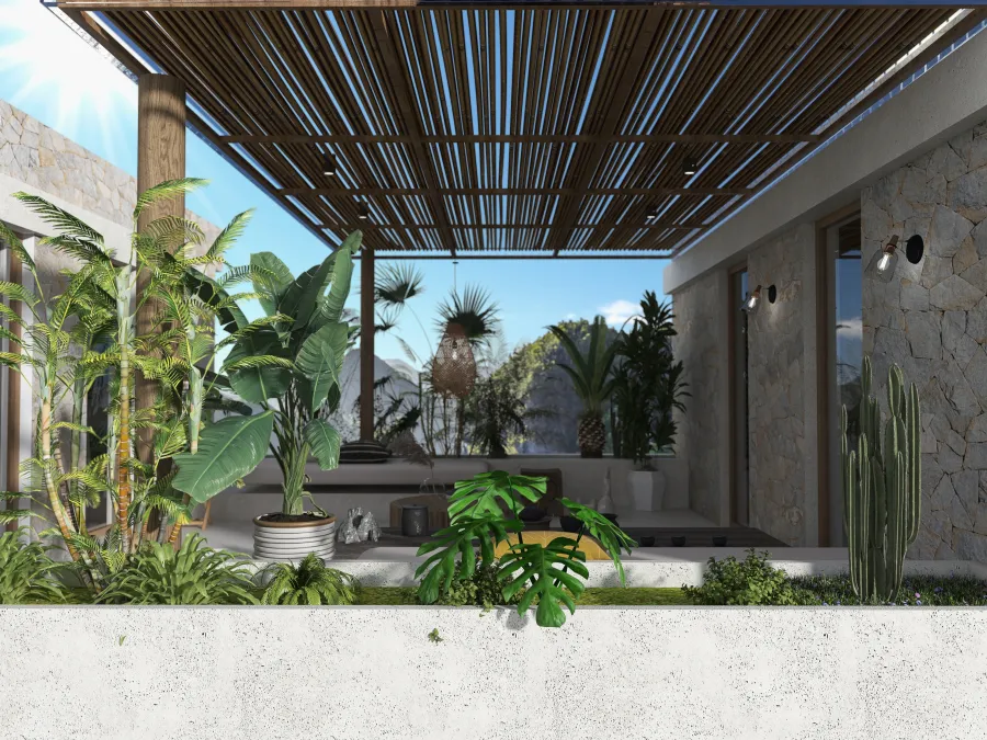 Villa Tropical 3d design renderings