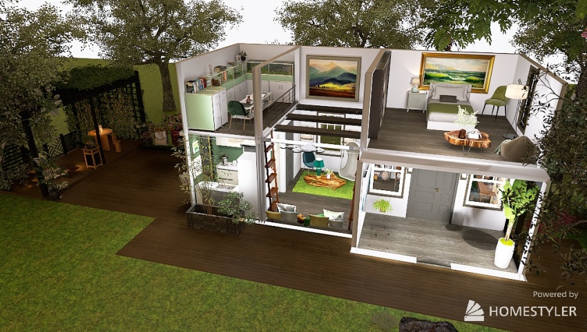 48 Sqm Green Giant - Tiny House design 3d design picture 1940.72
